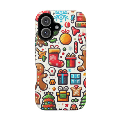 Festive Christmas Icons Pattern – MagSafe iPhone Series Case