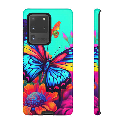 Vivid Butterfly & Floral Burst - Samsung Galaxy Case