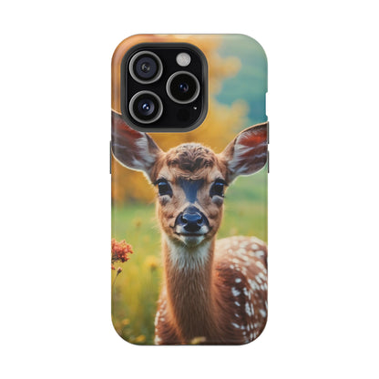 MagSafe-Compatible iPhone Case – Golden Meadow Fawn