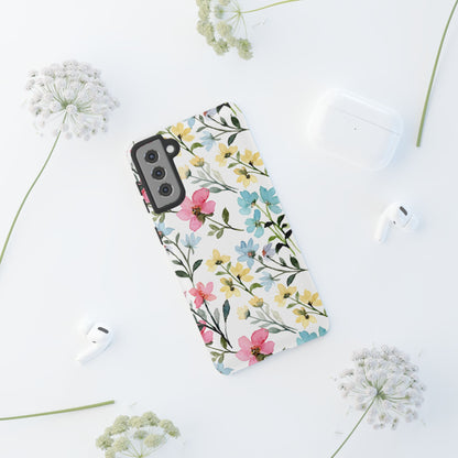 Watercolor Floral Bliss – Samsung Galaxy Case with Pastel Flower Design