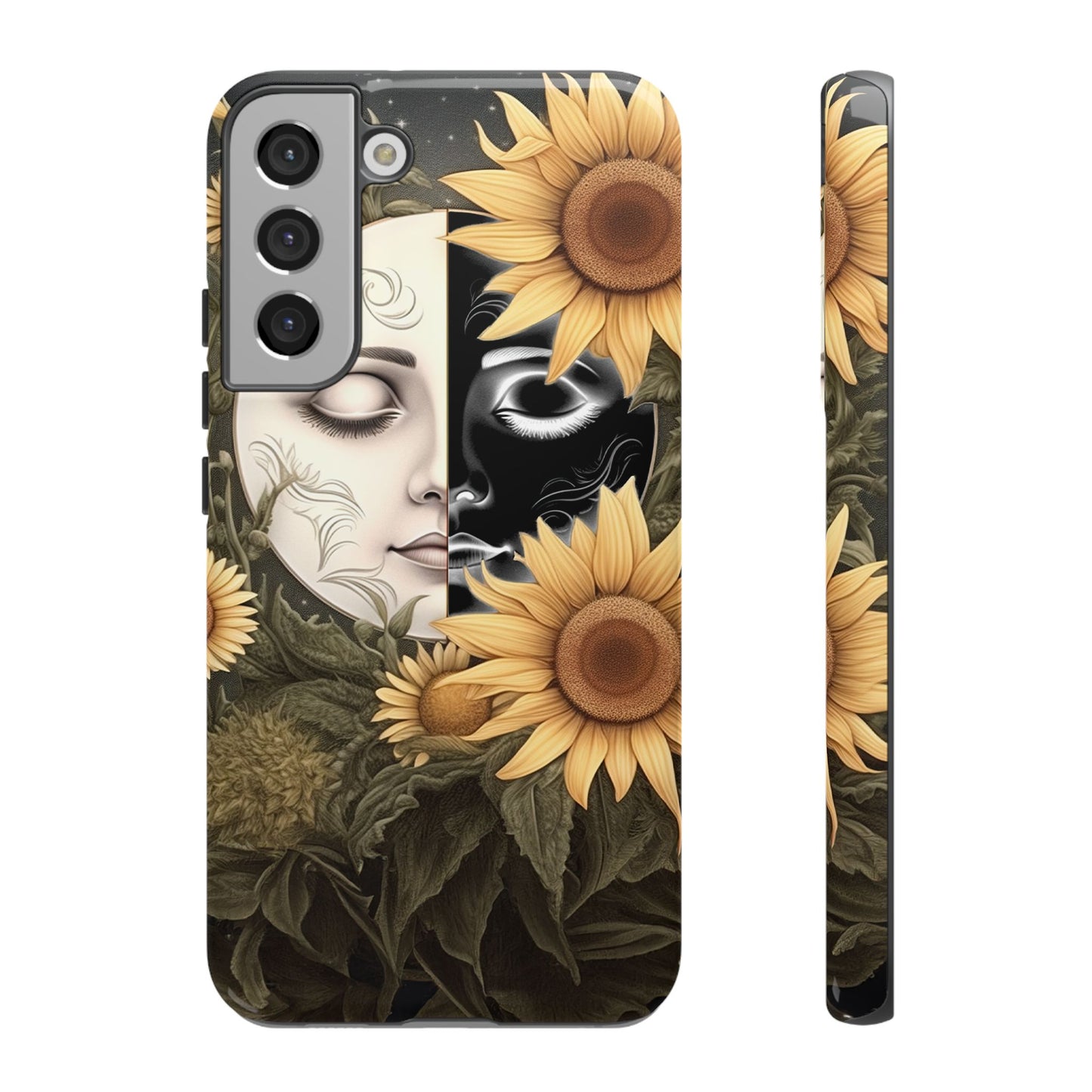 Sunflower Moon and Stars Samsung Galaxy Case – Ethereal Art Design