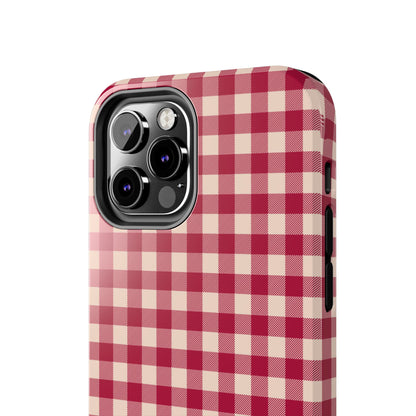 Vintage Red Gingham Check – iPhone Series Case