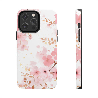 Soft Pink Cherry Blossom iPhone Case – Elegant Floral Design