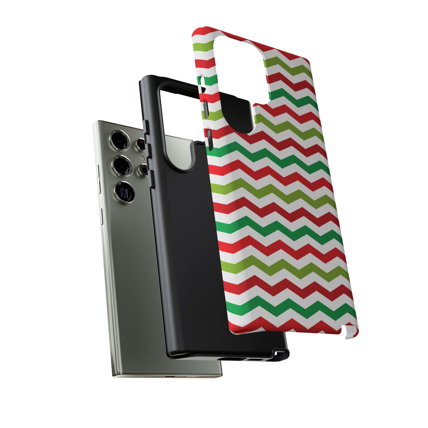 Vibrant Fiesta Chevron – Yellow Green, Green & Red Geometric Case