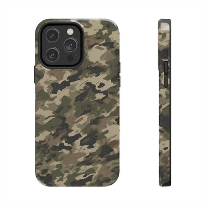 Classic Light Brown Camouflage – Durable iPhone Case with Timeless Design