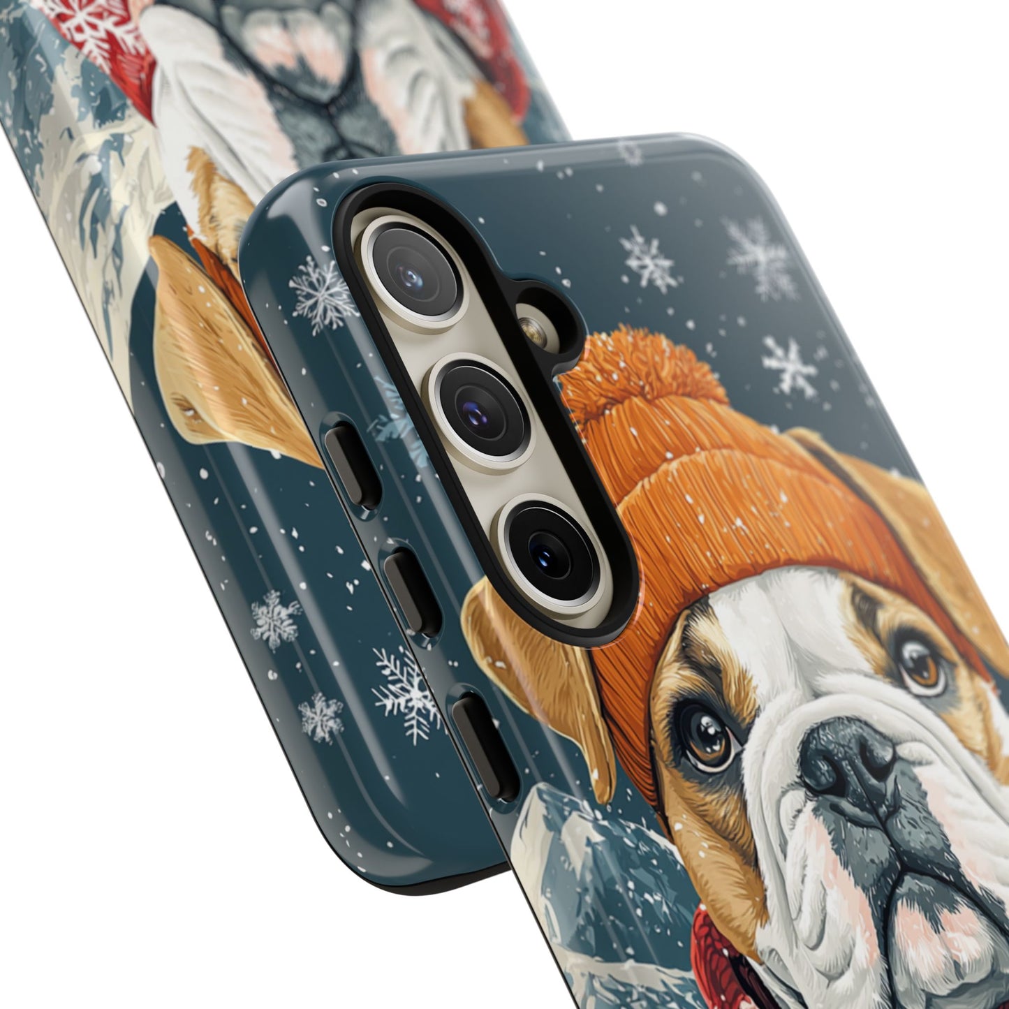 Cozy French Bulldog Samsung Galaxy Case – Rustic Fireplace Protective Cover