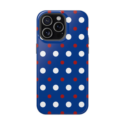 Patriotic Polka Dots – MagSafe iPhone Case