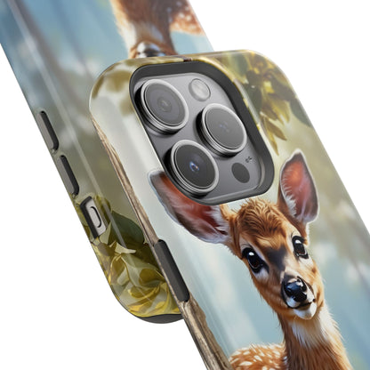 Whimsical Fawn in a Sunlit Forest MagSafe iPhone Case