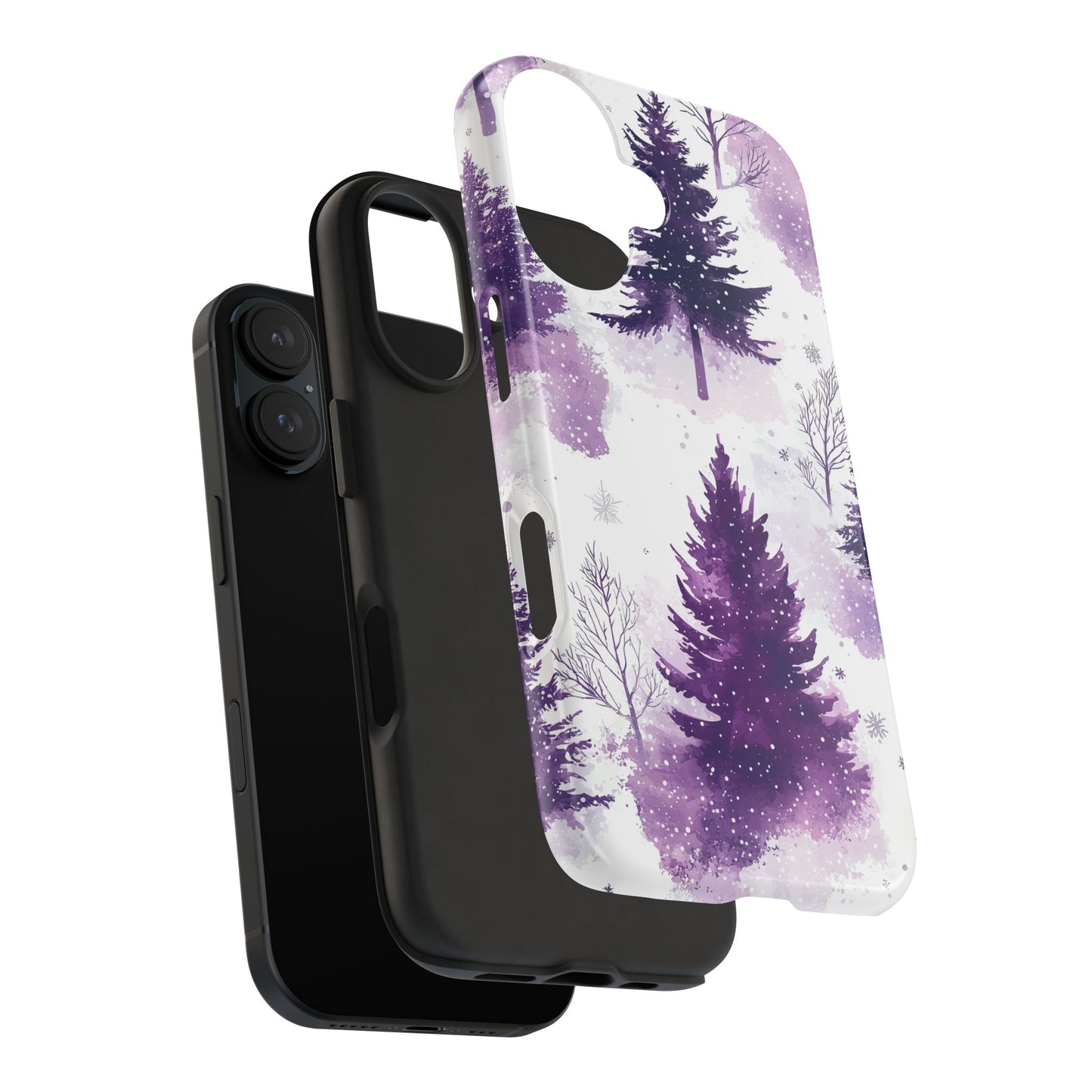 Purple Snowy Forest - iPhone Series Case