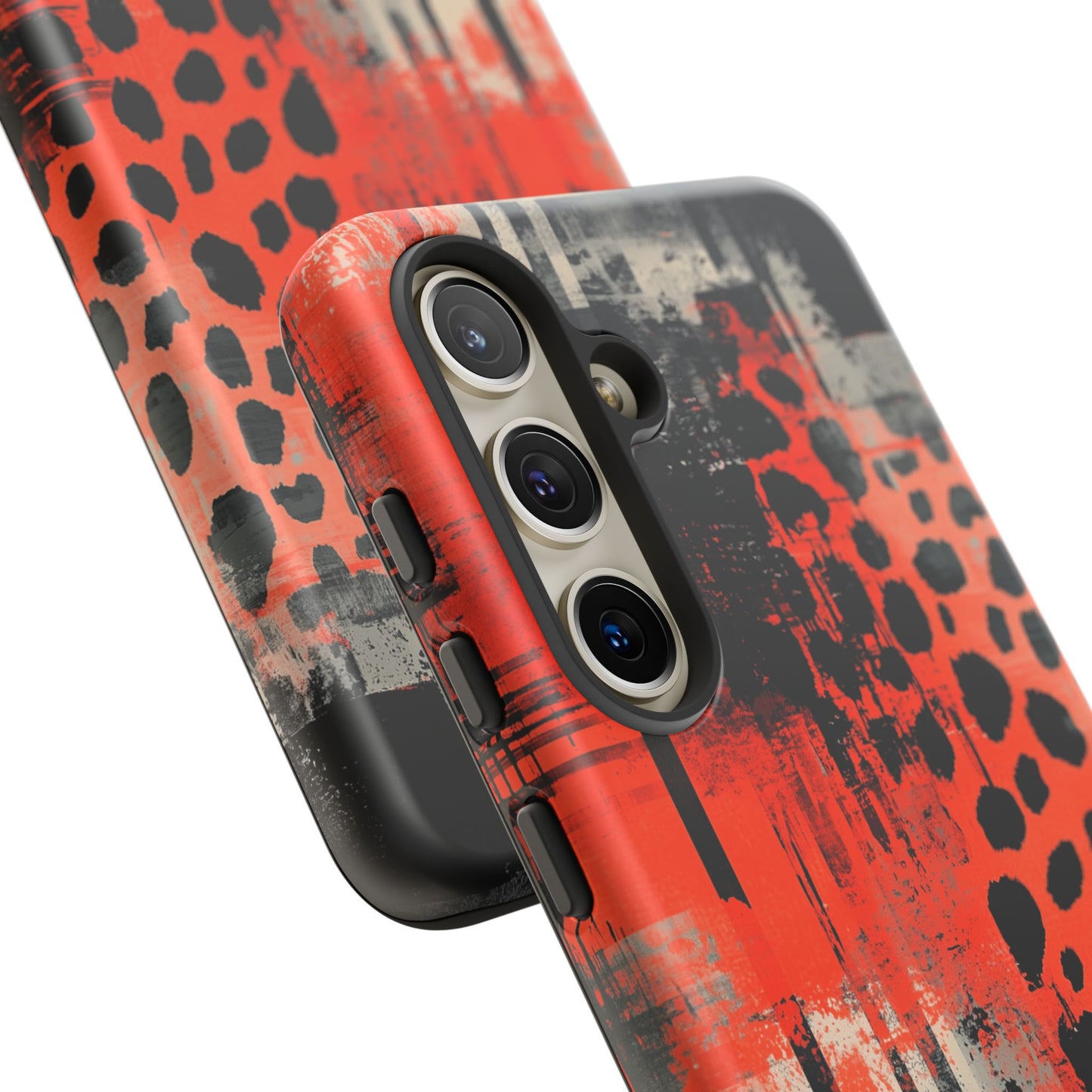 Cheetah Plaid Case – Red & Black Pattern