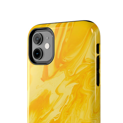 Luxe Yellow Marble iPhone Case – Stunning Golden Marble Texture