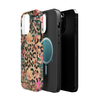 Rustic Floral Leopard - MagSafe iPhone Series Case