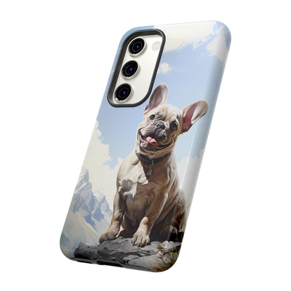 Frenchie iPhone Samsung Galaxy Phone Case! French Bull Dog Standing Proudly. Extremely Tough & Durable With Dual Layer Protection.