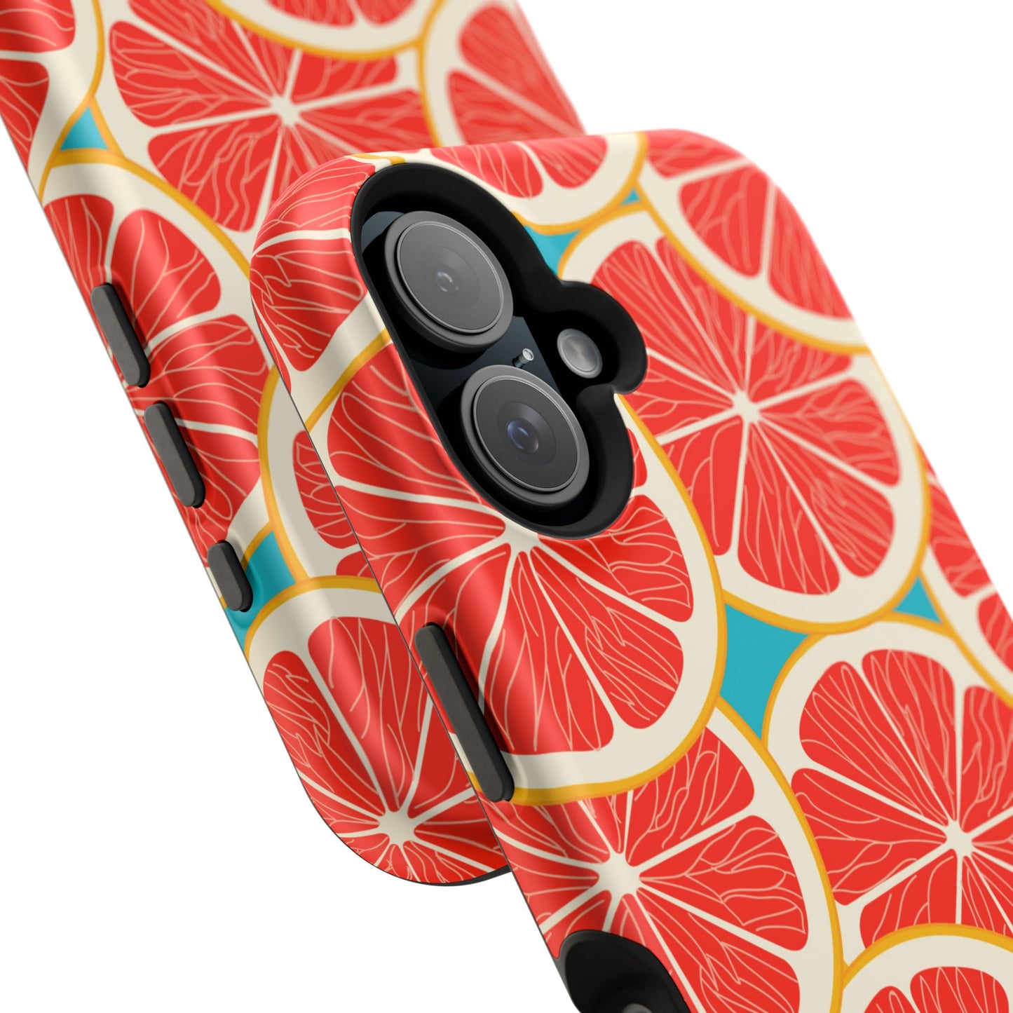 Ruby Grapefruit Pop Tough MagSafe iPhone Case – Vibrant Citrus Design, Shock-Resistant Protection