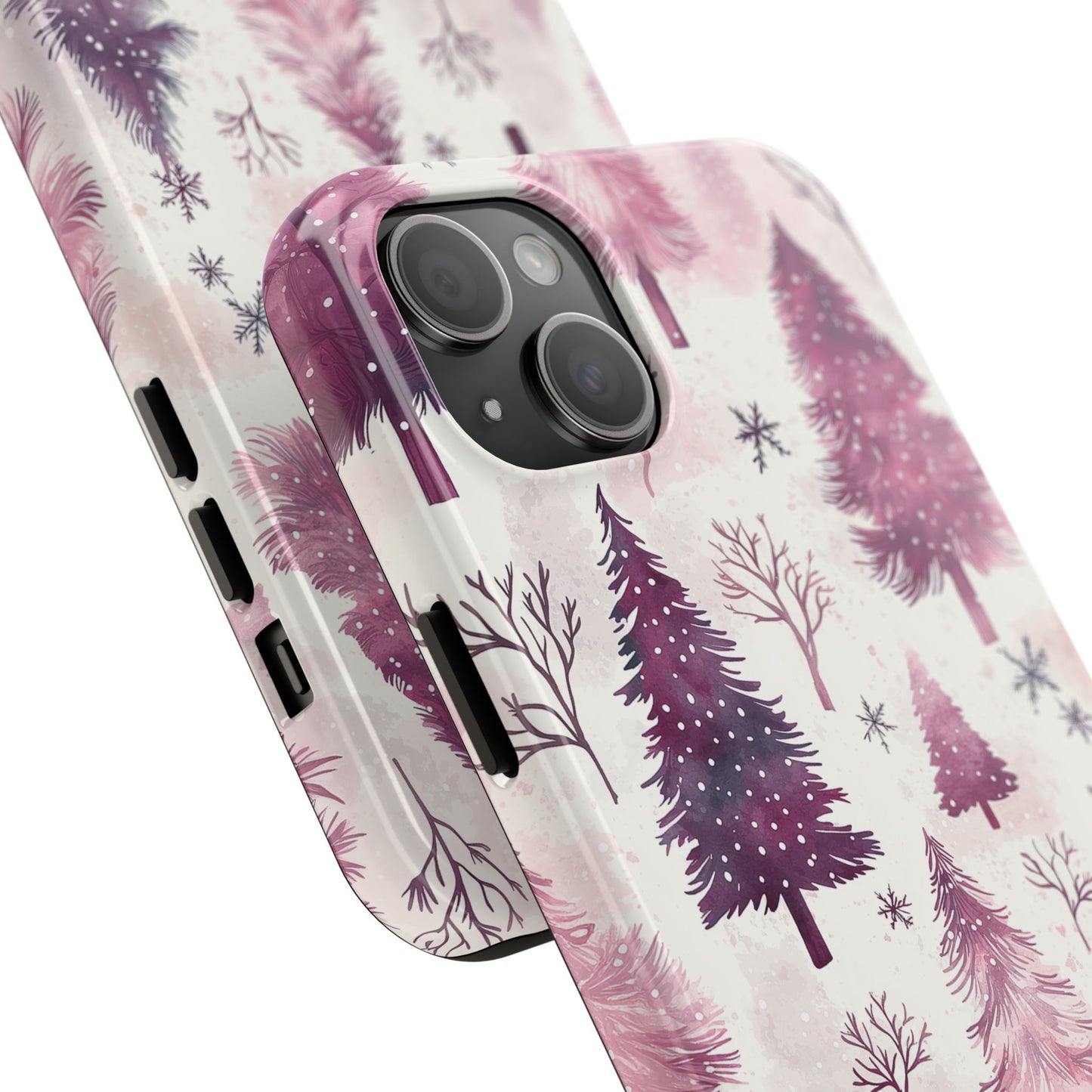 Winter Wonderland Purple Christmas Trees – iPhone Series Case