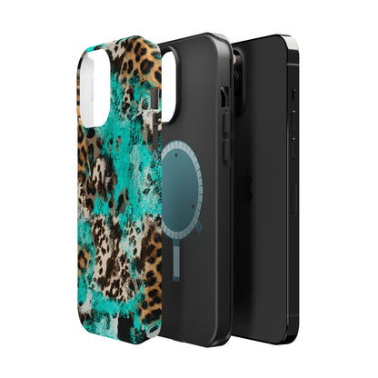 Aqua Splash Leopard - MagSafe iPhone Series Case