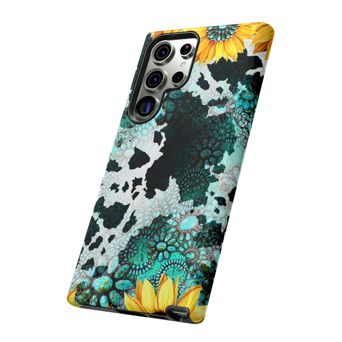 Boho Turquoise Sunflower Lace - Samsung Galaxy Series Case