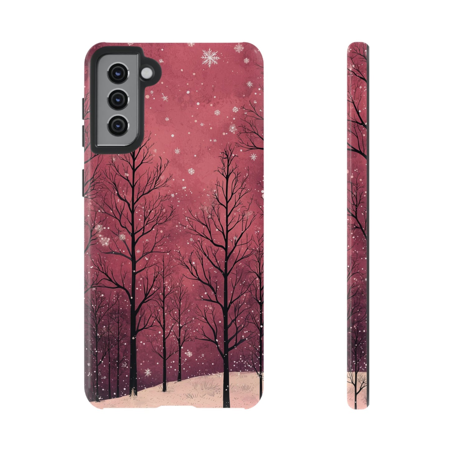 Pink Winter Twilight Forest - Samsung Galaxy Series Case