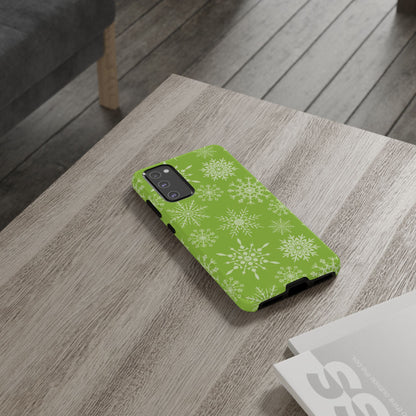 Green Snowflake Pattern – Samsung Galaxy Series Case