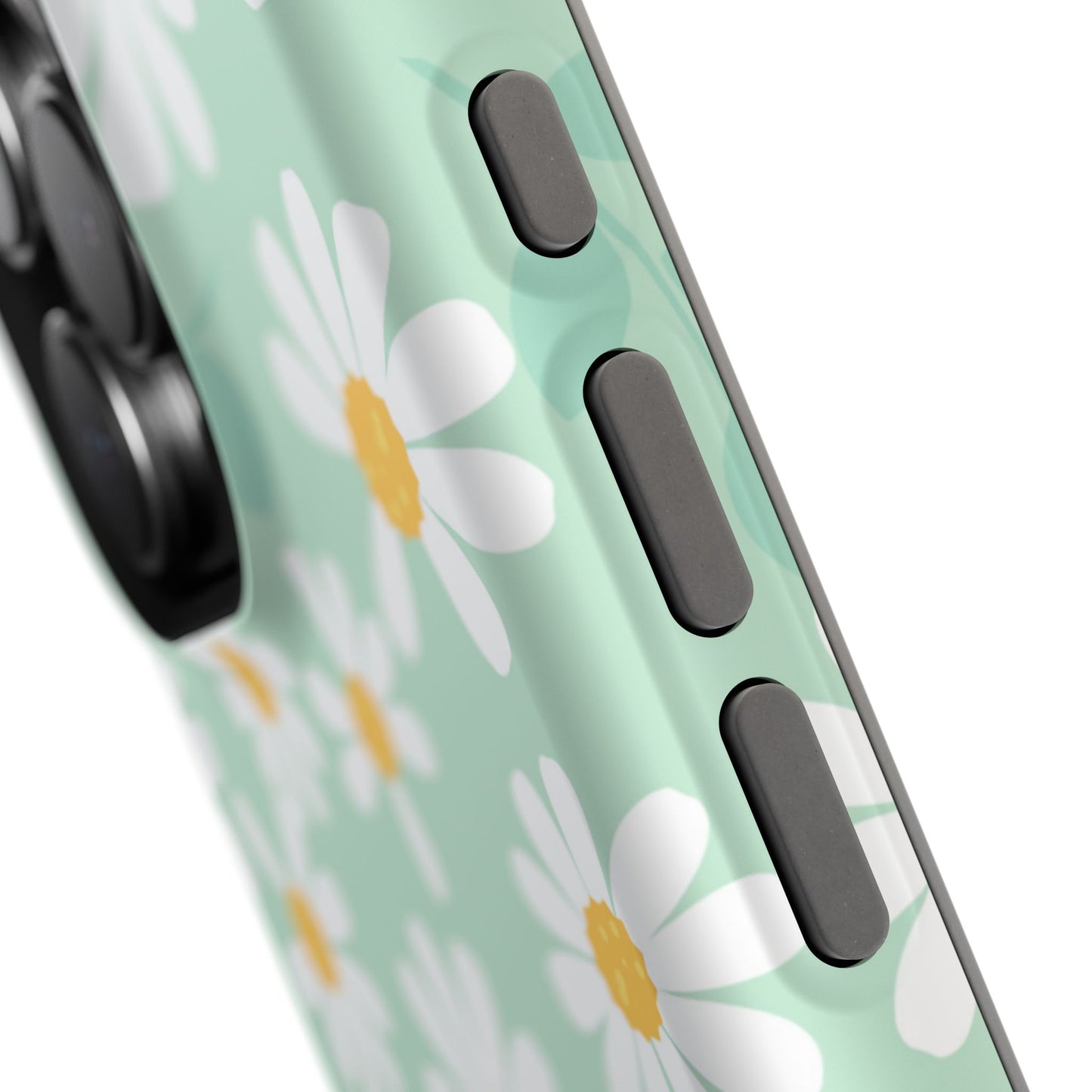 Charming Daisy Floral Tough MagSafe iPhone Case – Spring Pastel Design, Shockproof & Slim