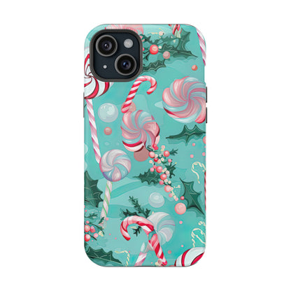 Candy Cane & Peppermint Holiday Delight – MagSafe iPhone Series Case