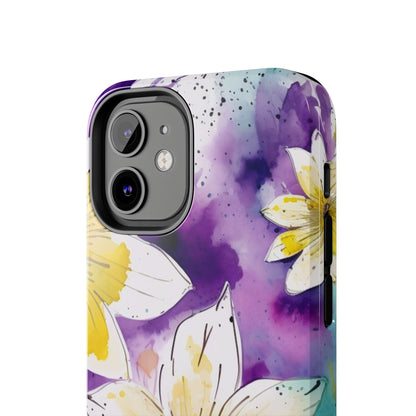 Abstract Floral Watercolor Splash - iPhone Series Case