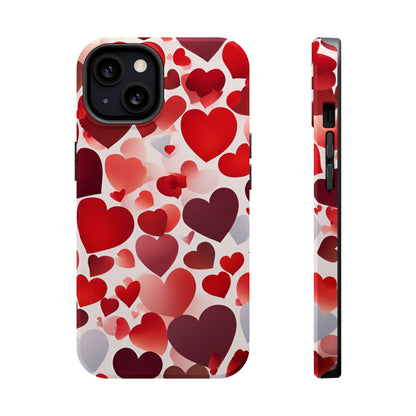 MagSafe Case: Romantic Red Heart Gradient Case