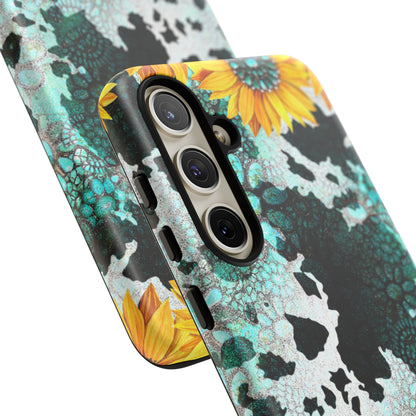 Boho Turquoise Sunflower Lace - Samsung Galaxy Series Case