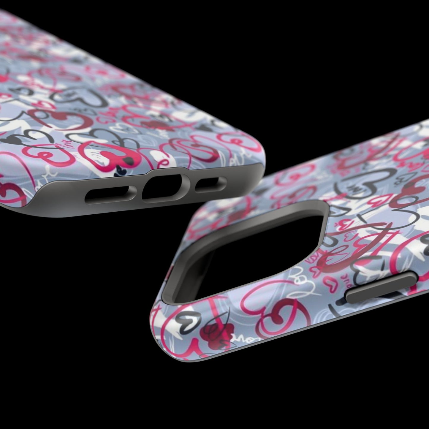 Graffiti Love Hearts MagSafe Case