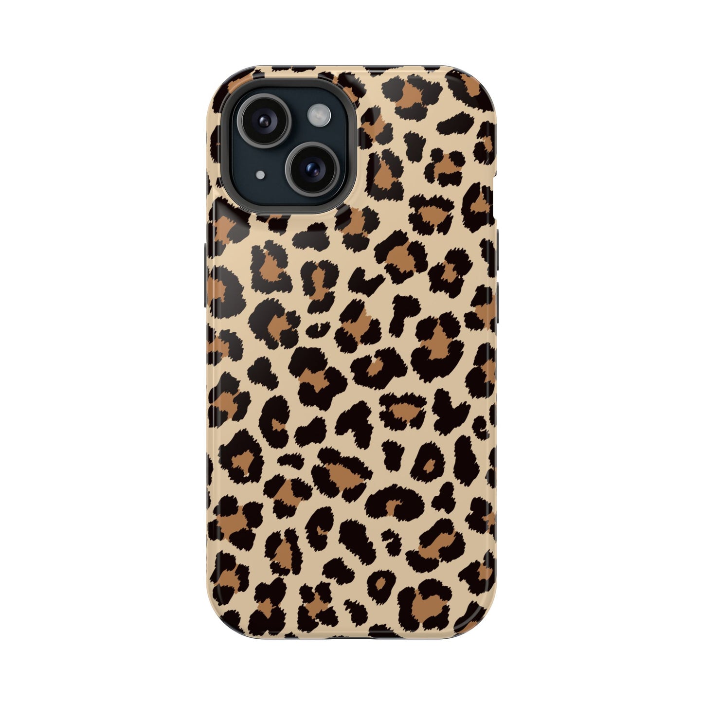 Wild Leopard Print Tough MagSafe iPhone Case – Bold Animal Pattern Design with Dual-Layer Protection