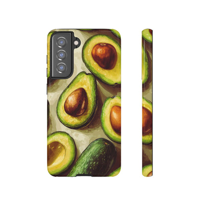 Realistic Avocado Samsung Galaxy  Case – Detailed Green Fruit Design, Shockproof Protection