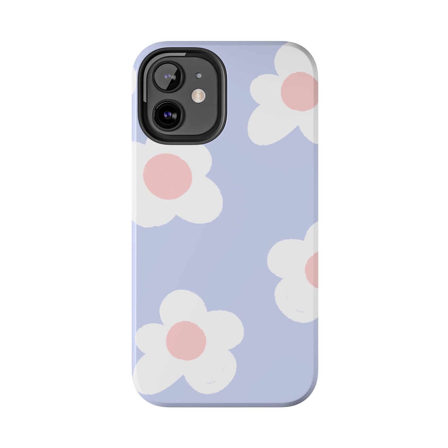 Retro Daisy Pastel Tough iPhone Case – Durable Design with Soft Matte Finish