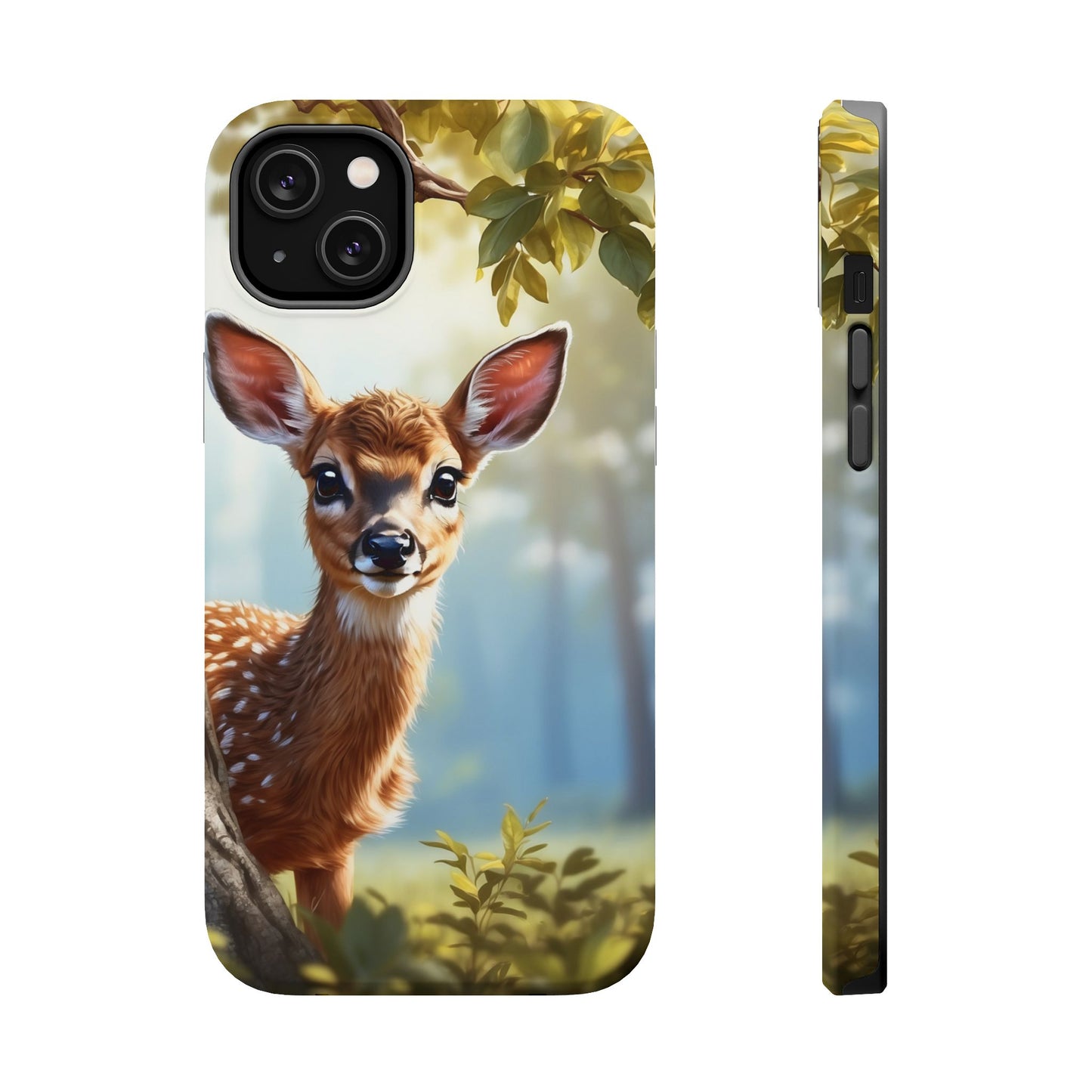 Whimsical Fawn in a Sunlit Forest MagSafe iPhone Case