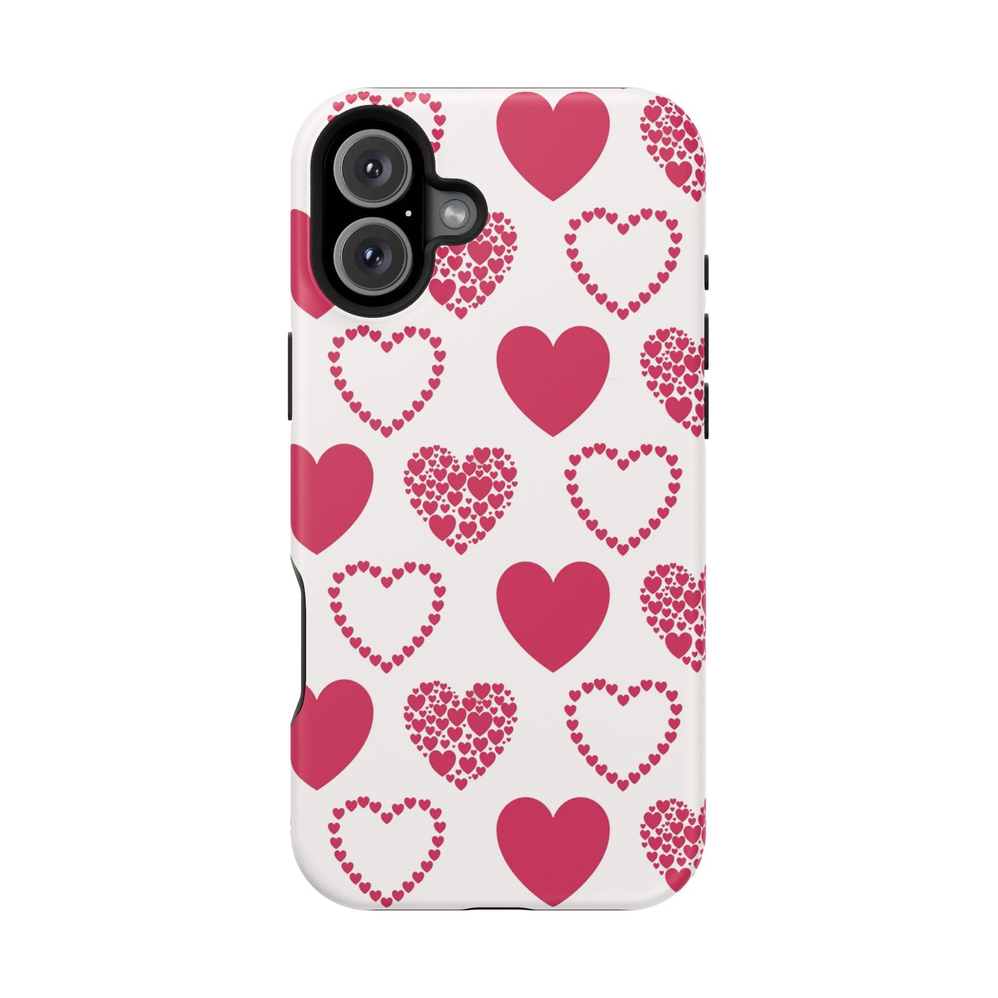 Clustered Pink Hearts MagSafe iPhone Case