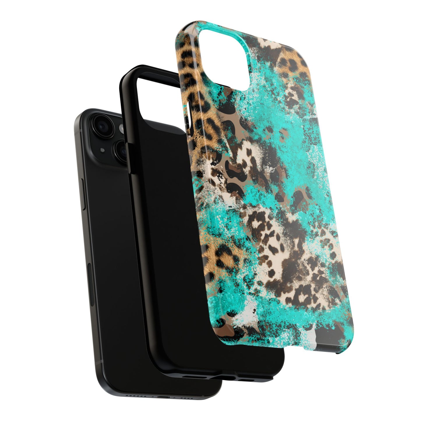 Aqua Splash Leopard - iPhone Series Case