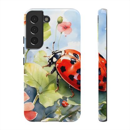 Watercolor Ladybug & Poppy Fields - Samsung Galaxy Case