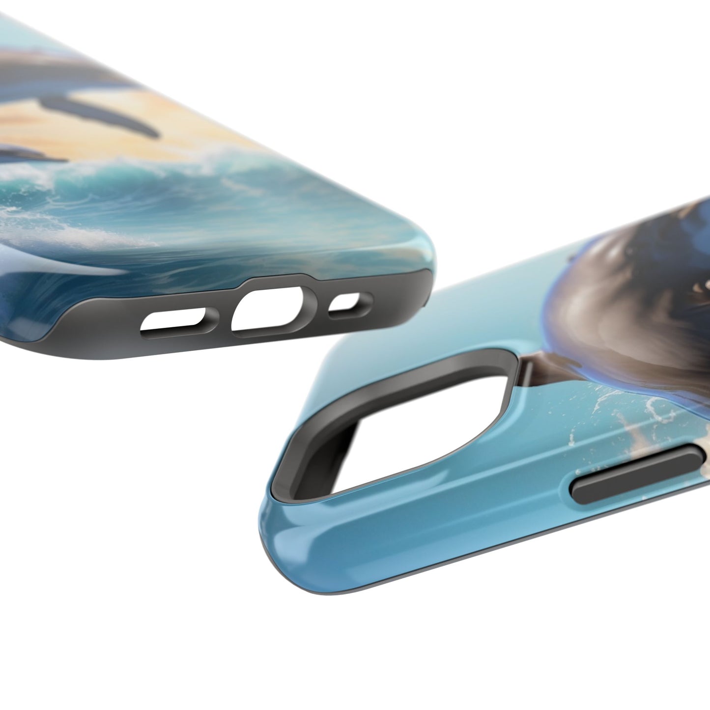 Dolphin Galaxy Splash - MagSafe-Compatible Case