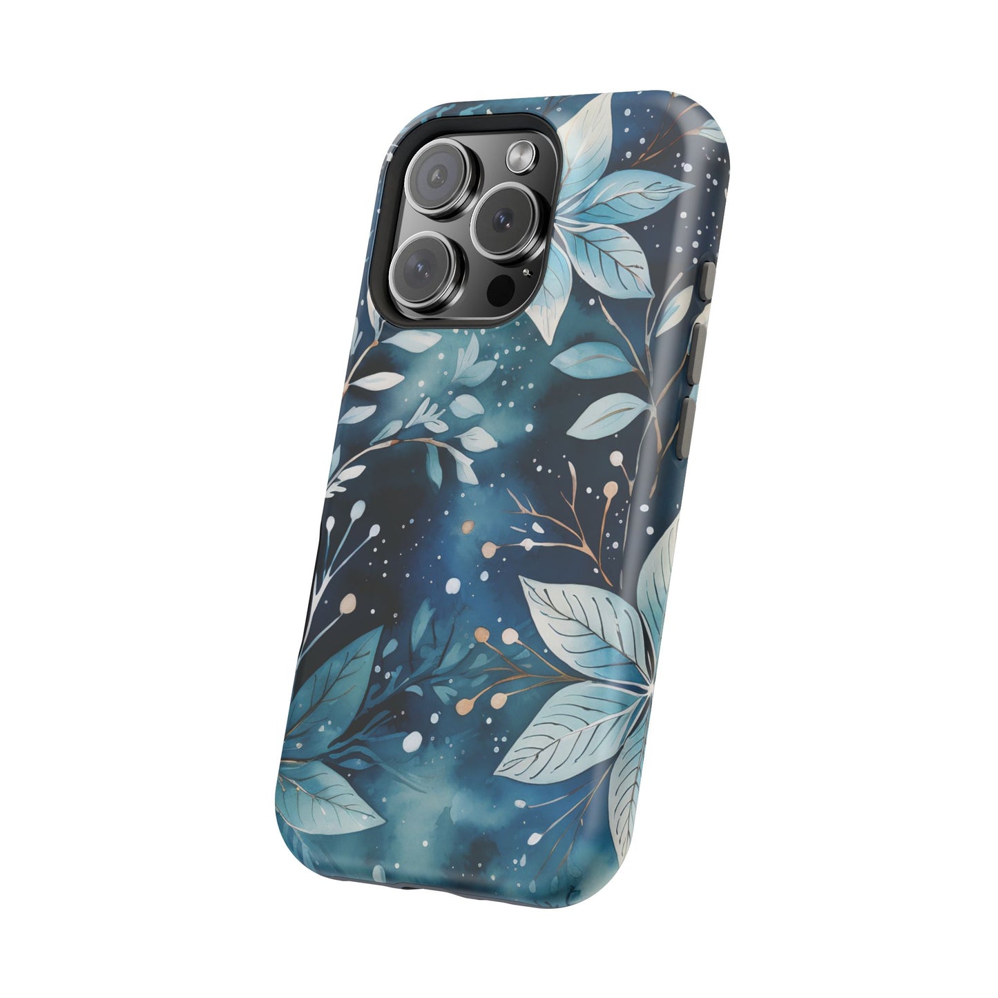 Midnight Frost Botanical – MagSafe iPhone Case