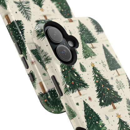 Festive Christmas Tree Forest Pattern – MagSafe iPhone Series Case