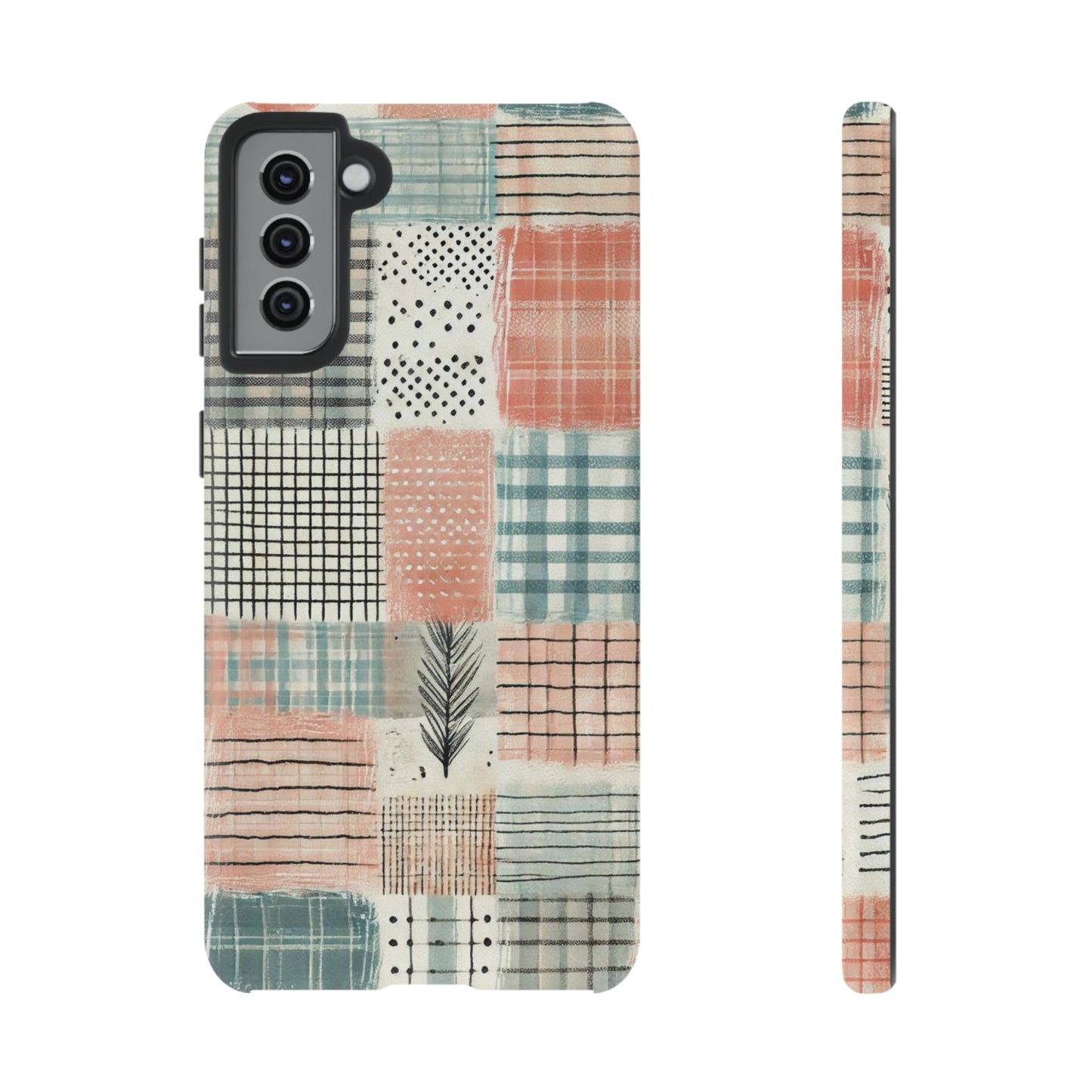 Modern Patchwork Pastel – Stylish Protection with Quilted Farmhouse Vibes - BOGO Cases