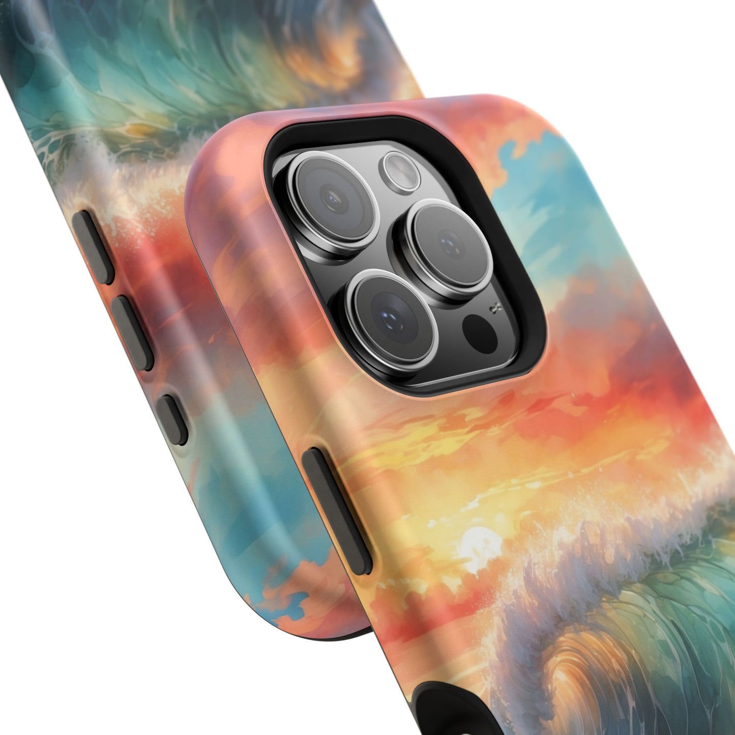 Ocean Wave Sunset MagSafe iPhone Case – Coastal Vibes Design