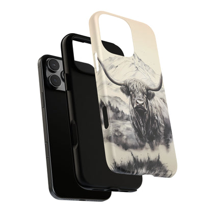 Highland Cow Western iPhone Case