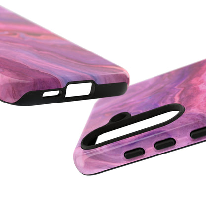 Lavender Dreamscape – Samsung Galaxy Case with Purple & Pink Marble Art