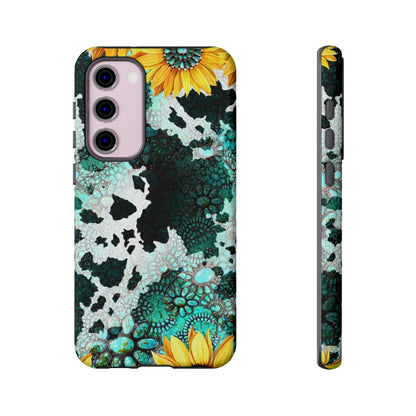 Boho Turquoise Sunflower Lace - Samsung Galaxy Series Case