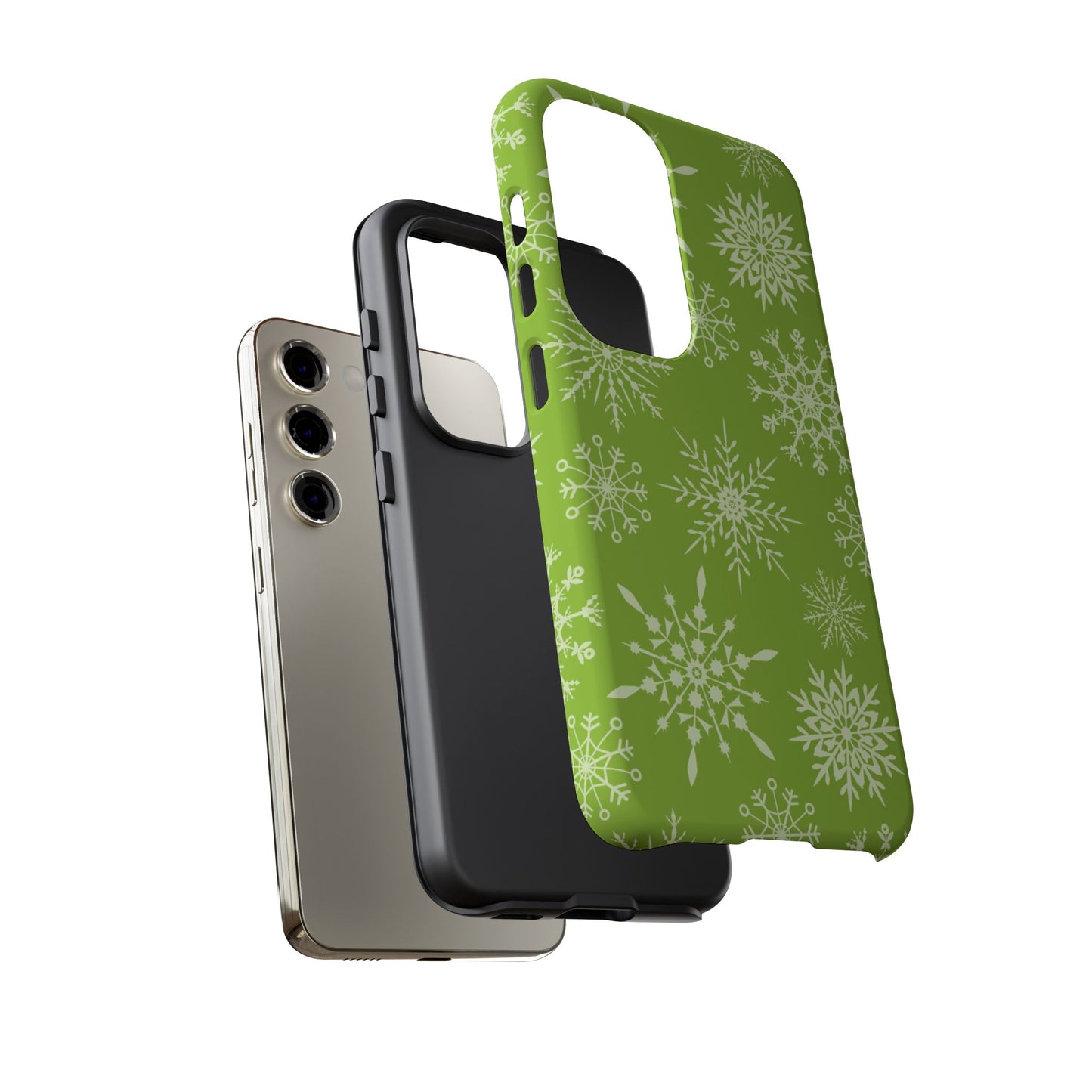 Green Snowflake Pattern – Samsung Galaxy Series Case