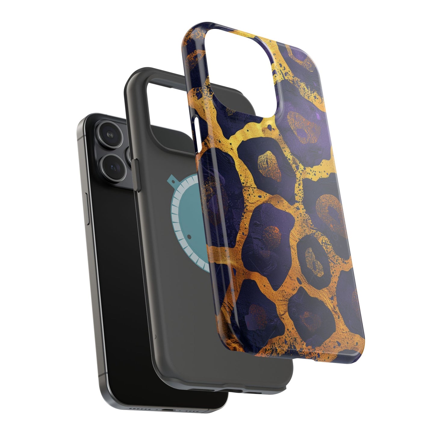 Regal Amethyst Leopard iPhone Case