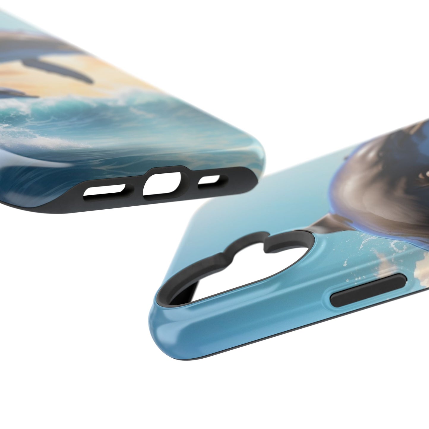 Dolphin Galaxy Splash - MagSafe-Compatible Case