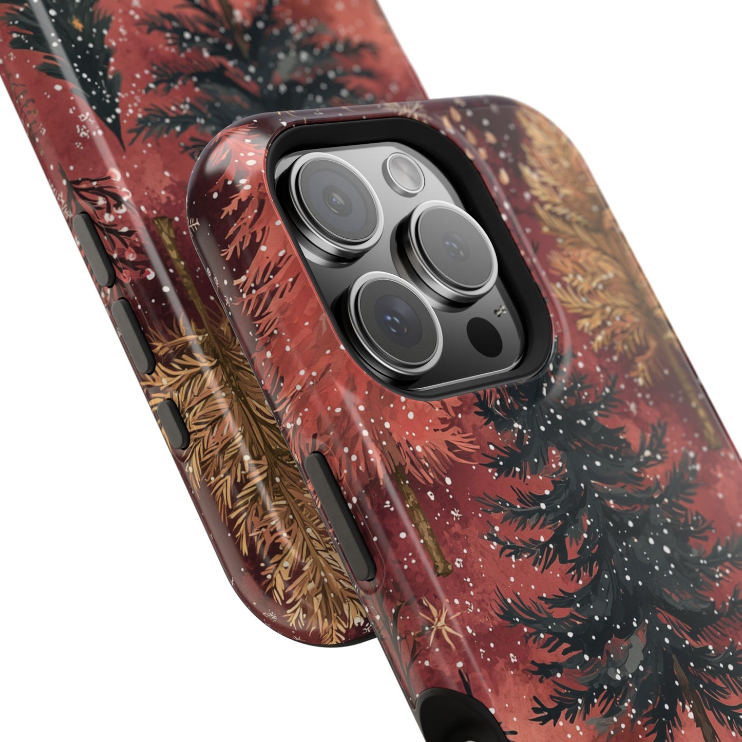 Rustic Red Winter Forest - MagSafe iPhone Series Case