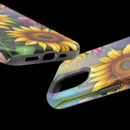 Whimsical Sunflower & Rose Garden - MagSafe iPhone Series Case