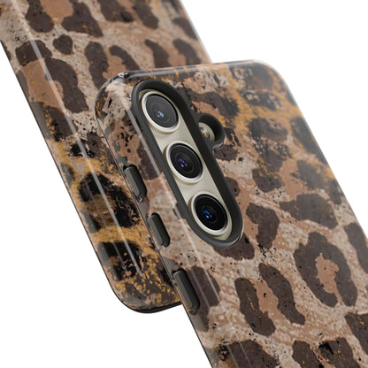 Vintage Distressed Leopard Print - Samsung Galaxy Series Case